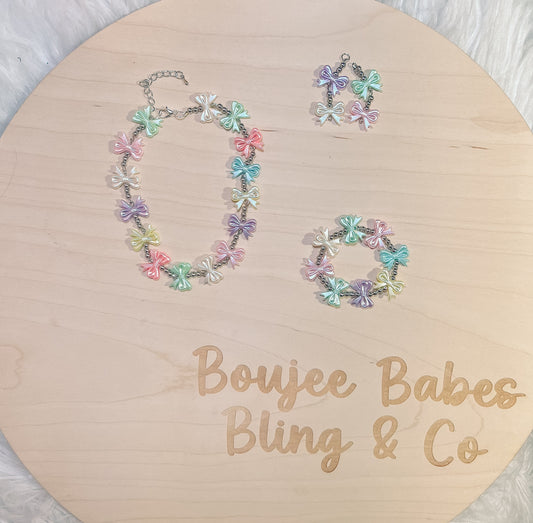 Pastel Bow set